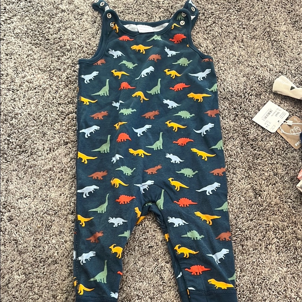 Dinosaur Print Baby Romper